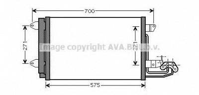 AVA QUALITY COOLING vw5269d -  Конденсатор, кондиционер